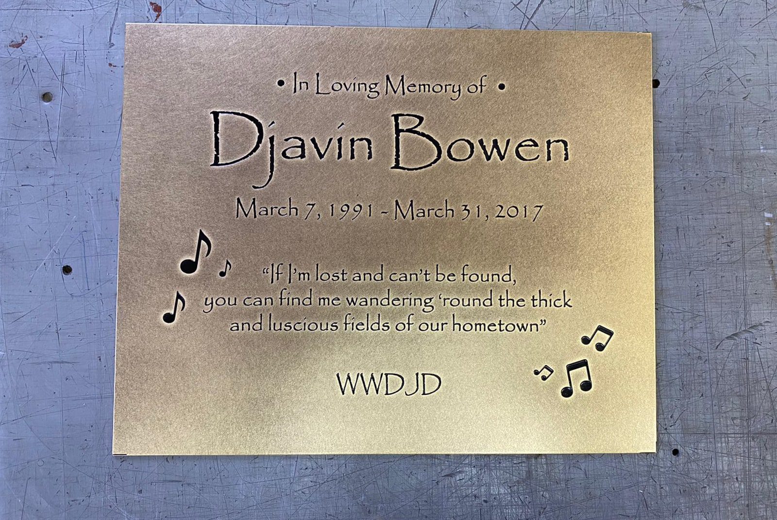 Personalized Commemorative Plaques from $150